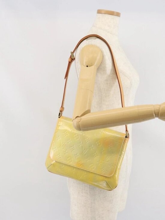 Louis Vuitton Handbags - LOUIS VUITTON Monogram Vernis Thompson Street Bag Gris M91008 LV Auth ep13254